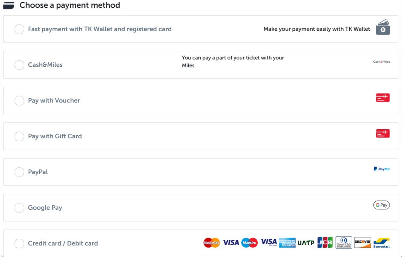 Payment Options