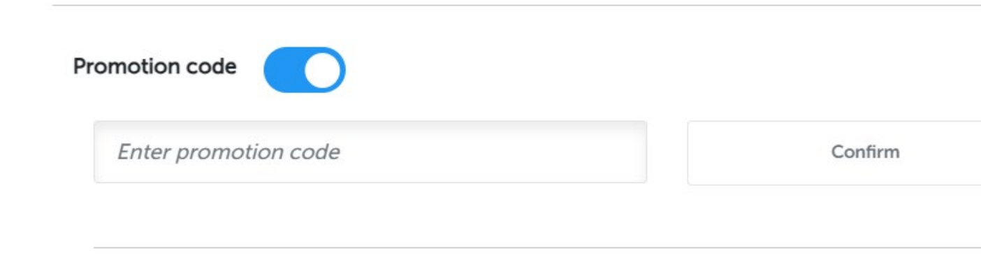 Promo Code Input Field